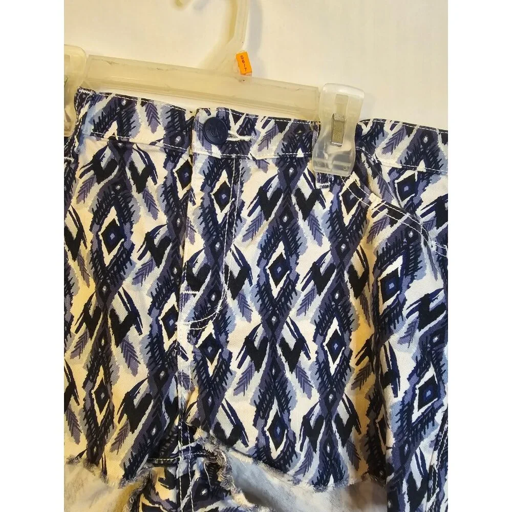 Rock & Republic Lolita Denim Jean Shorts Stretch Blue Boho Women’s Size 16 XL